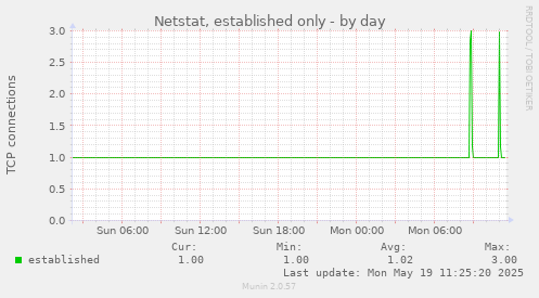 Netstat, established only